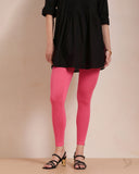 Cotton Ankle Legging - Flirty Flamingo
