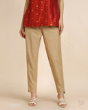 Cotton Straight Pant - ButterScotch
