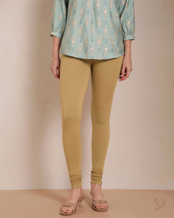 Viscose Churidar Legging - Sand Storm