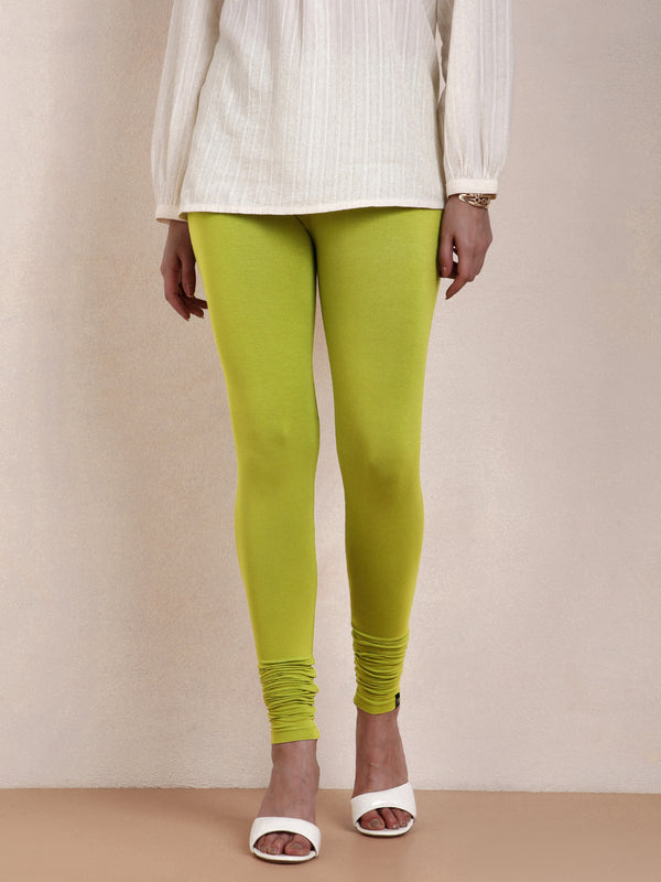 Viscose Churidar Legging - Pistachio