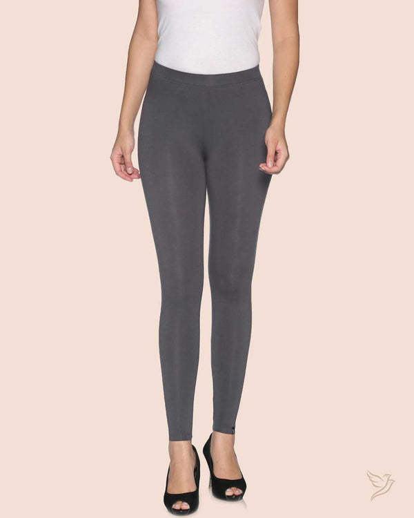 Shadow Grey Women Viscose Ankle Legging