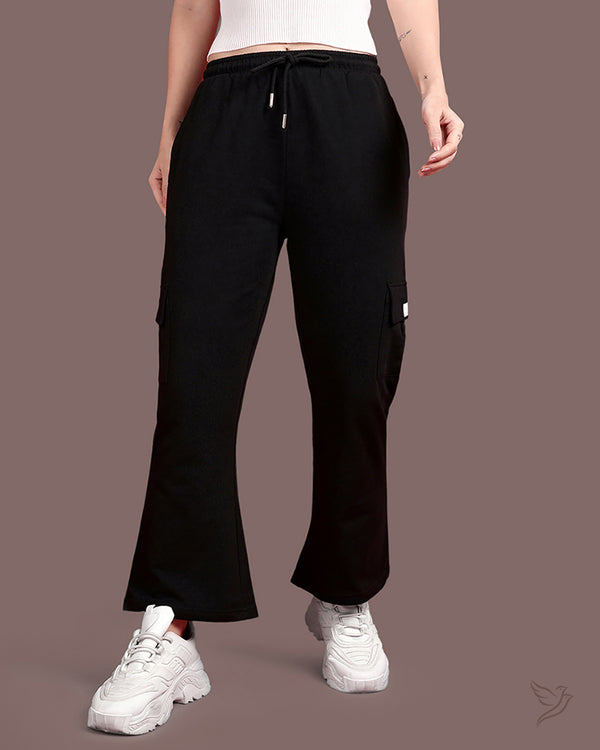 Bootcut Jogger - Jet Black