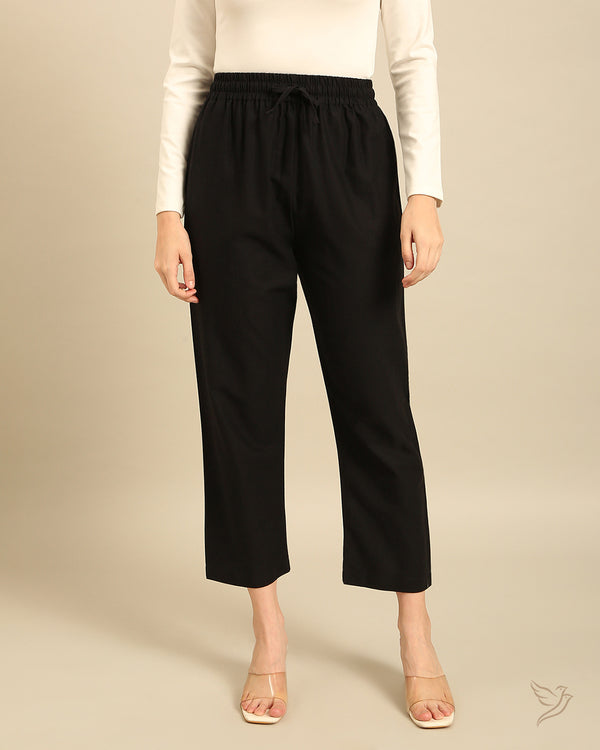 Linen Pant - Black