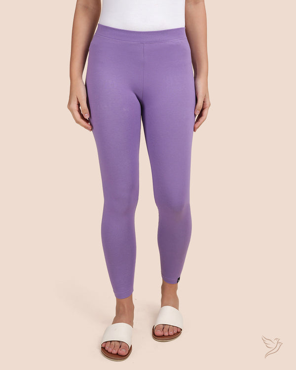 Cotton Ankle Legging - OrchidLilac