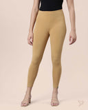 Viscose 7/8 High Ankle/Cropped Leggings - Sand Storm