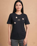 Relaxed Fit Tee – Jet Black