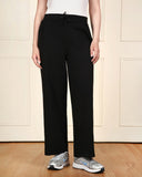 Casual Straight Pant - JetBalck