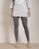 Cotton Ankle Legging - Anthrazite Grey