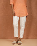 Cotton Stretch Straight Pant - Creme de la Crème