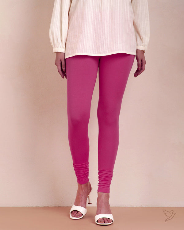 Cotton Churidar Legging - Mystic Pink