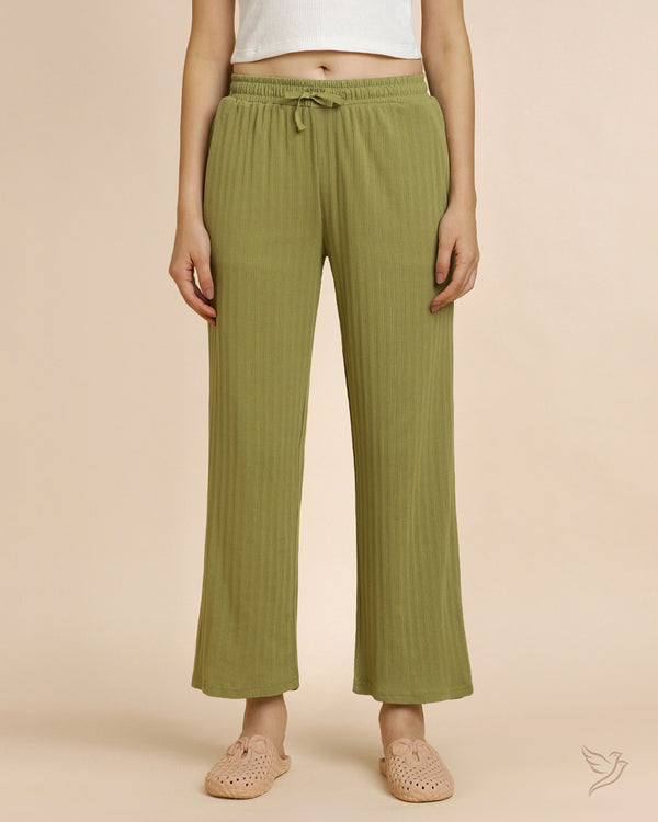 Textured Night Pant - Matcha