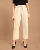 Linen Pant - Cream