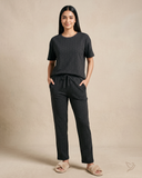 Adobe Printed Co-ord Set - Hexa Grid Blackend Pearl