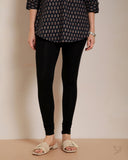 Bamboo Modal Churidar Legging - Black