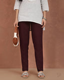 Flexi Kurti Pant - Wine