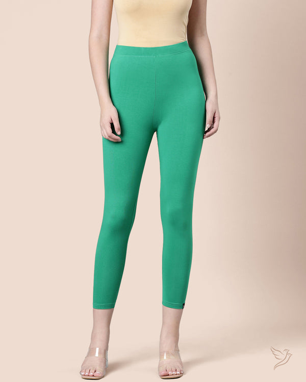 Viscose 7/8 High Ankle/Cropped Leggings - Magic Garden