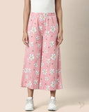 Flared Wide Pant - Peach Pink
