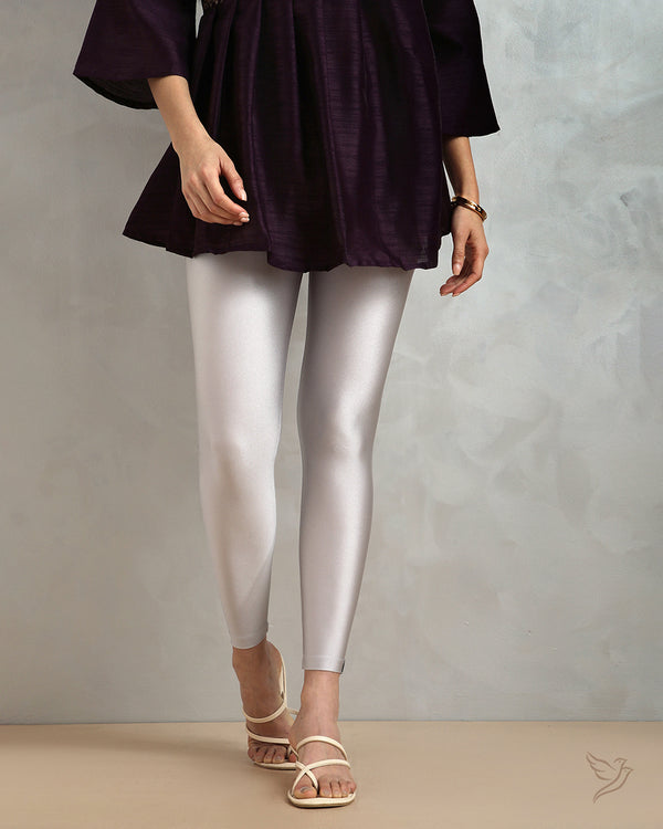 Shimmer Legging - Silver Coin