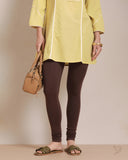Cotton Churidar Legging - Burgandy