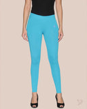 Cotton Ankle Legging - Cyan Cyan
