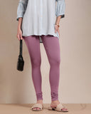 Cotton Churidar Legging - Wild Rose
