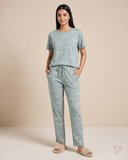 Adobe Printed Co-ord Set - Seashell Gray Mist
