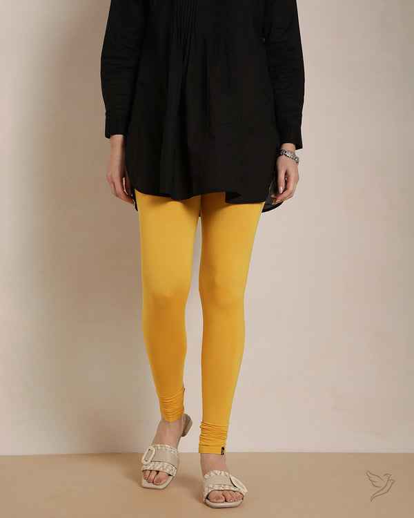 Viscose Churidar Legging - Candle Light