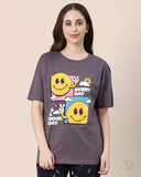 Oversize Tee - Purple Taupe