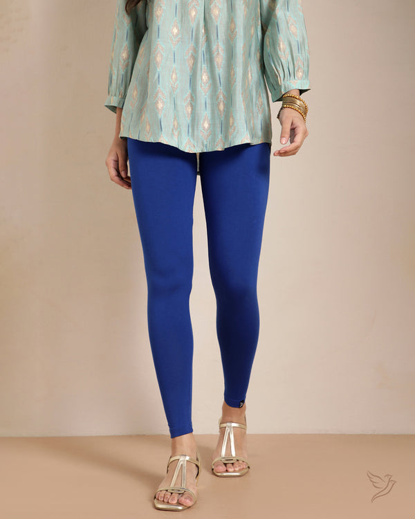 Viscose Ankle Legging - Laser Blue