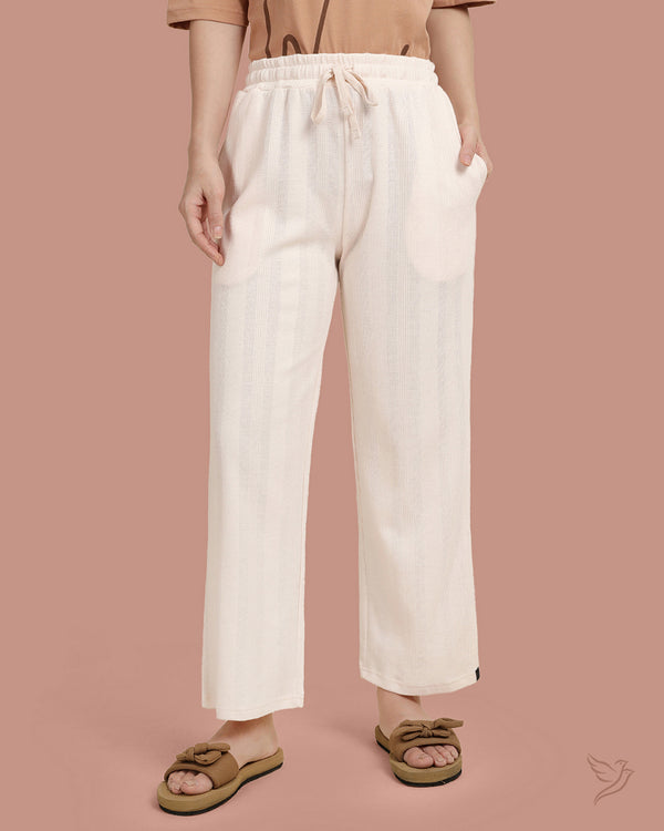 Textured Night Pant - Cream