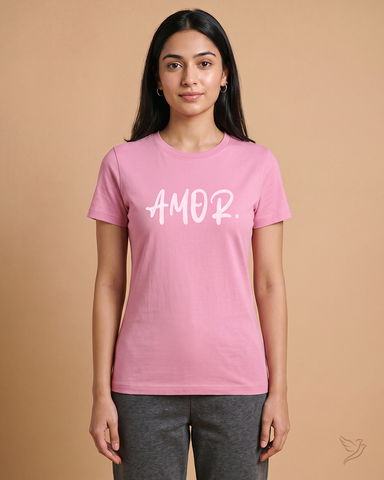 Relaxed Fit Tee - Sea Pink