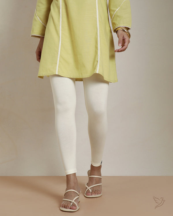 Viscose Ankle Legging - Vanilla