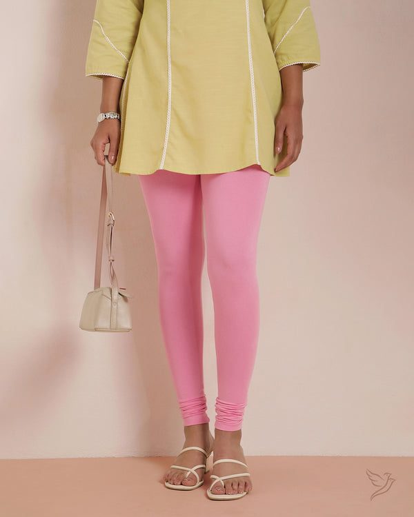 Cotton Churidar Legging - Cotton Candy