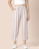 Striped Palazzo - Natural Vanilla