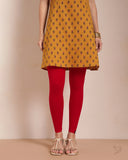 Viscose Ankle Legging - Tomato red