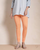 Cotton Churidar Legging - Pumpkin Puree