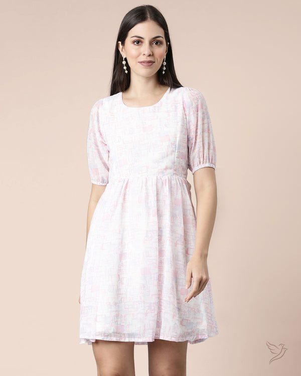 Women Midi Dress - White