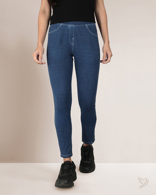 Flexi Indigo Jegging - Blu Bird 70
