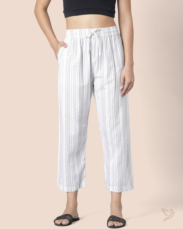 Striped Palazzo - Moon Quarry