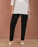Flexi Kurti Pant - Black Plus