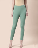 Sleek Kurti Pant - Mint Olive
