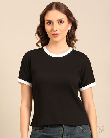 Dolman Sleeve Rib Tee