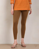 Cotton Ankle Legging - Golden Brown