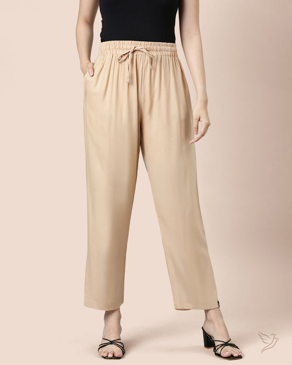 Viscose Kurti Pant - ButterScotch