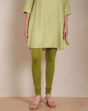 Viscose Churidar Legging - Olive Green