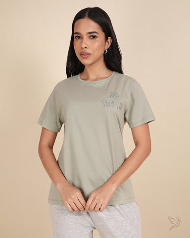 Relaxed Fit Tee – Sea Grass