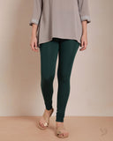 Viscose Churidar Legging - Bottle Green