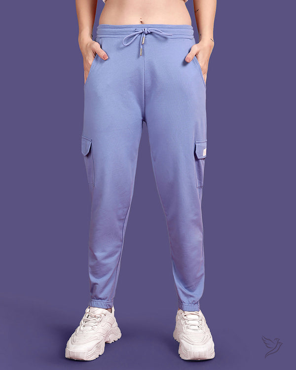 Mid Raise Jogger - Blue