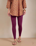 Viscose Ankle Legging - Mulberry