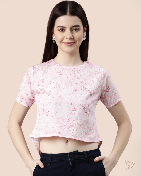 Women Keyhole Poly Top